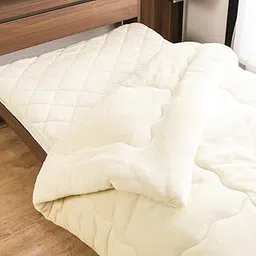 System K Extreme Warming Bedding 2-Piece Set (High Performance Thinsulate Comforter + Long Hair Flannel Mattress Pad) [Approximately 2 Times Warmth Than Feathers] Dead Air Structure That Does Not-picture-22