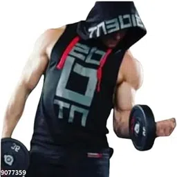 Round Neck Big Armhole Gym Stringer Vest for Men|Gym_tee104-picture-36