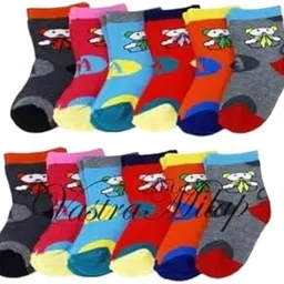 Multicoloured Baby Kids Boy's Printed Cotton Socks Pack of 6-picture-22