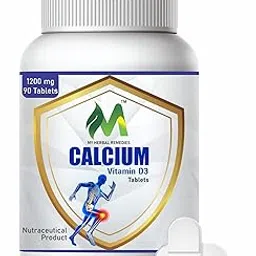 My Herbal Remedies Calcium Magnesium & Zinc (90 Tablets) | With Vitamin D3, Calcium Supplement for Women and Men | For Bone Health & Joint Support 1200mg-image-4