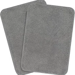 Presenting Microfiber Set of 2 Door Mat for Kitchen & Bathroom, Water Absorbent Mats for Kitchen and Bathroom, Fade Resistant, Easy Clean, Heavy Duty (60 * 40) (Set of 2 Light Grey)-picture-65