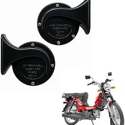 Premium Dual Wind Tone Horn for XL 100 Heavy Duty & Other Bikes & Cars | Loud Sound | 12V Electric Horn Set-picture-31