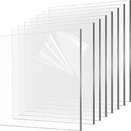 PARIKSHIT SUBLIMATION WITH DEVICE OF PS Clear Transparent acrylic sheet 5 mm board for home décor DIY craft projects window glass painting Picture frames display etc (12X15 Inch, 4)-image-0