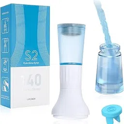 Derma Roller with Liquid Storage Bottle,Microneedle Derma Roller Home Use,0.25 mm Derma Stamp Beauty Pen for Home Use-Hydra Derma Stamp and Serum applicator (Pack of 1)-image-9