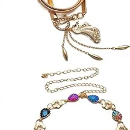 vritraz Women And Girl Fashion Metal Stretchable Gold Plated Belly Chain Waist Belt Jewellery Gift kamarbnd Waistband image 1