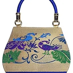 rich india Silk Cloth Handbag | Paithani Saree Clutch Handbag For Women | Traditional And Ethnic Clutch Handbag-picture-27