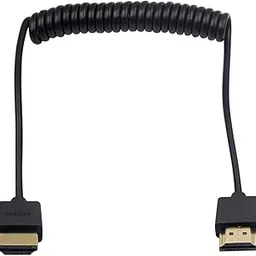 TAAPSEE Coiled HDMI Cable, 4K Ultra HD TV Stick 2.0 Cord Extension Converter, Extreme Thin Male to Male Extender (1.2M/4FT)-picture-39