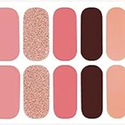 STYLEHEAVEN 16 Pieces Cured Gel Nail Strips Self Adhesives Gel Nail Wrap Stickers Decals Style B|Health & BeautyNail Care, Manicure & Pedicure|Nail Art Accessories-image-0