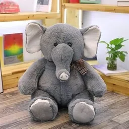MACROS Big Size Fibre Filled Stuffed Animal Elephant Soft Toy for Kids of Plush Hugging Soft Toy for Kids boy Girl Birthday Gift (100 cm, Grey Color)-picture-22