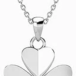 sliley 925 Silver DAISY FLOWER SHAPE Pendant with Chain |Gifts for Girlfriend, Gifts for Women & Girls| With Certificate of Authenticity and 925 Stamp-picture-27