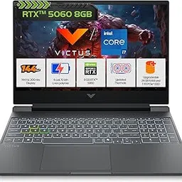 HP Victus, 13th Gen Intel Core i7-13620H, 8GB RTX 5060, 24GB DDR5(Upgradeable) 1TB SSD, 144Hz, 300nits, IPS, FHD, 15.6"/39.6cm, Win11, M365* Office 24, Mica Silver, 2.29Kg, fa2308TX, RGB Laptop-picture-14