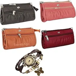 trendyage Women's Handbag (Set of 4) (B2B Bags_Multicolored)-picture-42
