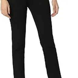 Women Black Slim Straight Fit Mid Rise Casual Jeans-image-46