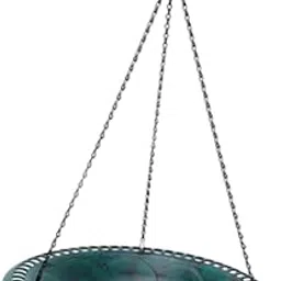 MERISHOPP®Hanging Bird Bath Bird Feeder for Blue, Wrens Versatile with 53cm Chain Green|Home & Garden | Yard, Garden & Outdoor Living | Bird & Wildlife Accessories | Birdbaths-picture-12