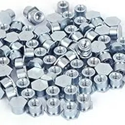 3NH® M3x4mm Hex Head Full Thread Carbon Steel Zinc Plated Self Clinching Standoff Silver Blue 100pcs-picture-15