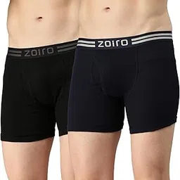 zoiro Men's Soft Cotton Solid Trunks Combo Pack |Colour's May Vary-picture-36