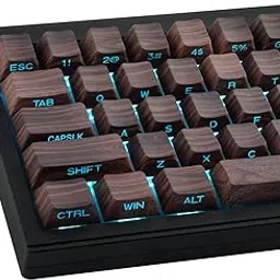 Tsungup Custom Keycaps 75 Percent,PBT Side Print Keycaps 136 Keys Retro Brown Key caps Wooden Walnut Textures Keycap Set,Shine Through Duy Sub Cherry Profile Keyboard Keycaps-picture-51