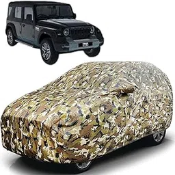 Waterproof Car Cover with Cotton Lining & Heavy Buckle | Dustproof, Windproof, Scratch Resistant, UV Protection Car Body Cover for Outdoor & Indoor Use (Car Cover, Mahindra Thar Roxx)-picture-15