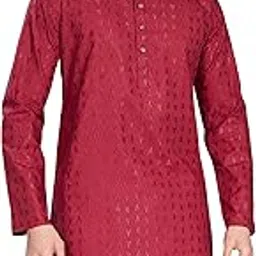 divisive Men's Thread Embroidered Cotton Only Slim Fit Kurta-picture-22