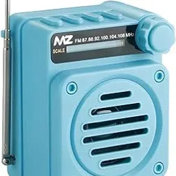 MZ M3 Radio Speaker, Portable Bluetooth 5.3 Speaker with FM Radio, 5W Sound, TF & USB Playback, 1200mAh Battery, Compact Wireless Speaker for Home and Outdoor Use (Blue)-image-83