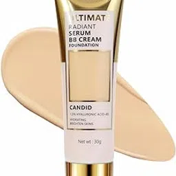 TEEN.TEEN BB Cream Foundation Ultimate Radiant Serum for Face Make-up Fairness (Natural Nude)-image-6