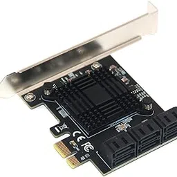 Ubersweet® PCI-E 1X to 6 3.0 Adapter Ca Desktop Computer Expansion Ca Ha Disk Adapter Ca with Alnum Alloy Cooling Fin-picture-28