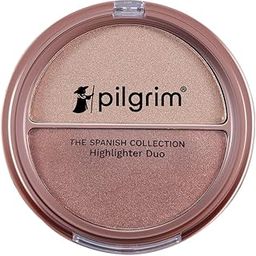 Pilgrim Highlighter Duo Lightweight 11G |Long Lasting Highly Pigmented Powder |With Easy To Blend Formula |Shade Champagne Gold & Rose Gold - 01,luminous finish,1 Count-picture-22