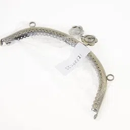 Enakshi (LABEL) Engraving Metal Frame Purse Frame Kiss Clasp Lock Bag Clutch Frame DIY Craft-image-5