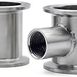 1pcs 1.5 "2" SS304 Stainless Steel three clip reflux column With 1/2"internal thread,Reflux Column For Distillation,Length 50mm Lucky(1.5 inches)-picture-22