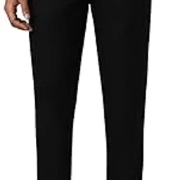 van heusen Men Mid Rise Solid Regular Fit Trousers-picture-32