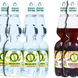 Shankar'a-Goli Soda – Assorted Pack of 6 | Soft Carbonated Drink | 2 x Lemon, 4 x Jeera Chatka | 6 Bottles x 200ml | Contains Added Flavours-picture-29