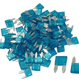 XKHLQLPEF 100 Pcs Car Auto 15A Small Size Blade Fuses Blue-picture-20