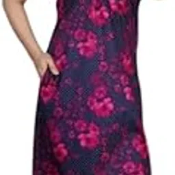 Women's Cotton Long Maxi Night Gown Nighty Dress Stylish Super Soft Comfortable-picture-38