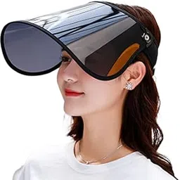 WITHMOONS Sunblock UV Protection Visor Sun Shield Face Shield Hat Full Face Shield-image-46