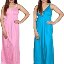 womie Full-Length Nighty Slip with Built-in Bra - Women's Sleepwear & Lounge Essentials.(BN)-picture-31