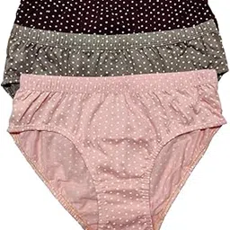 bodymist Women Anti Bacterial Hipster Panty - 100% Super Combed Cotton - Pack of 3/6 - Plain Bright Panty/Innerwear Inner Elastic Underwear Combo-picture-46