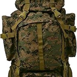 F Gear Neutron 50L, Unisex Trekking Bag|Military Bag|Army Bag|Hiking Camping Travel Leisure Tourist Outdoor Sport Rucksack|Multi Pockets, Shoulder Bag - Drawstring Top Open| (Marpat WL)-picture-16