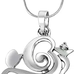 suratdiamond Surat Diamond .925 Sterling Silver and Diamond Pendant-picture-26