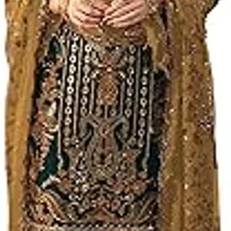 rudraprayag RUDRPRAYAG Faux Georgette Fabric With Embroidered Work Semi Stitched Long Anarakli Salwar Suit For Women-picture-11