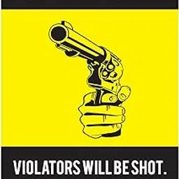 Inephos Warning No Trespassing Funny Poster (Paper, 12 x 18 inch, Black)-picture-54