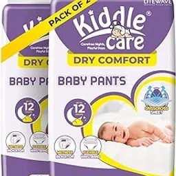 Dry Comfort Baby Diaper Pants | Small (S) | Pack of 2 | 80 Pieces | 4-8 Kg | Up to 12 Hours Protection, Prevents Leakage, Wetness Indicator-picture-44