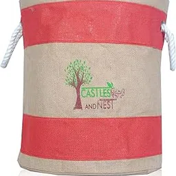 CASTLES AND NEST Laundry Foldable storage Bag for clothes with rope handles, Laundry Hamper LB10-picture-14