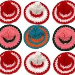 ANI DIVINE Laddu Gopal Dress Woolen for Winter || Pack of 9 God Dress for Krishna || Ladoo Gopal Poshak Mix Colors Size 0-1 No-picture-13