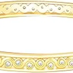 giva 925 Silver Golden Wavy Bangle,Fixed Size| Gifts for Women and Girls | With Certificate of Authenticity and 925 Stamp | 6 Months Warranty*-picture-28