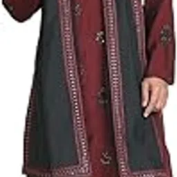 jompers Embroidered & Sequin Kurta Pyjama With Dupatta-picture-40