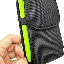 Handheld GPS Units Case,Black Cell Phone Belt Holster Case with Belt Clip Pen Holder Carrying Pouch Cover-picture-44