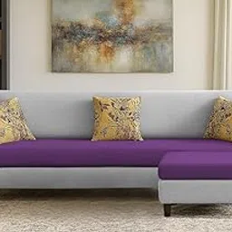 GRAPEWOOD Premium Lucian Fabric 5 Seater L Shape Sofa Set 4 Seater Modern Sofa Set & Ottoman for Living Room (Purple Grey Color)-image-51