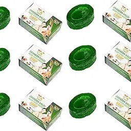 Haldi Chandan Neem Aloe Vera Soap for Glowing & Clear Skin | Herbal Bathing Bar with Natural Ingredients | Anti-Acne, Brightening & Moisturizing | Sulphate Free | 3DR Herbal 100 g image 1