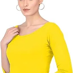 the blazze 1304 Sexy Women's Cotton Scoop Neck Full Sleeve Tank Crop Tops Bustier Bra Vest Crop Top Bralette Readymade Saree Blouse for Women-picture-23