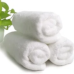 HEELIUM Bamboo Hand Towel | Ultra Absorbent & Anti-Bacterial | 3X Softer Than Cotton Towels | 65 X 40 cm - 600 GSM | Pack of 3 - White-picture-20